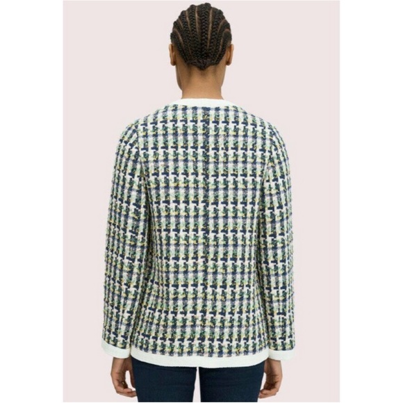 Kate Spade Juniper Pop Tweed Topper Jacket Blazer Size 10 - Picture 15 of 16